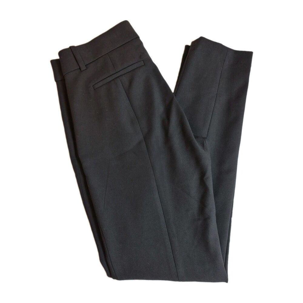 J. Crew Women's Full Length Cameron Pants Size 4 Black Four-Season Stretch Slim